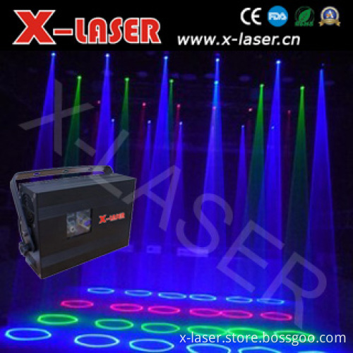 Red/Green/Blue Wavering Laser Rain